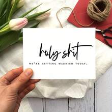 1 Sacred * T: Today We Get Married/Wedding Daycare/Oath Card/Wife Husband Wedding Day Card/Fun Card Including Envelope - A - View 4