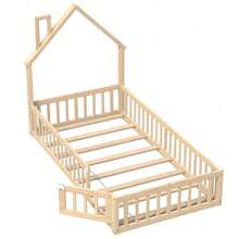 Kids Bed Frames, Headboards & Footboards - Natural + Pine + 90cm*200cm - View 9