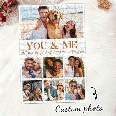 1 bức tranh ghép hình tùy chỉnh, Tranh ghép hình ảnh cá nhân hóa cho Ngày Valentine, Tranh ghép hình ảnh theo yêu cầu, Hoàn thành bức tranh với những bức ảnh yêu thích của bạn, Quà tặng Ngày Valentine, Quà sinh nhật, Quà kỷ niệm, Quà tặng cặp đôi, Trang trí nhà cửa, Đồ sưu tầm, Có thể tái sử dụng, Dễ thương, Chất lượng cao, Quà sinh nhật, Kỷ niệm ngày cưới, Quà tốt nghiệp, Quà tặng Ngày của Mẹ, Ngày của Cha