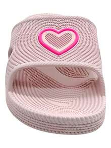 Sandalia Corazón Mujer Ligeras Chanclas Cómodas Sandalia Corazón Mujer, Dama, Ligeras, Chanclas, Cómodas, Sandalias De Baño, Café, Lila,  Azul Marino, Negro, Rosa. Estilo Tierno y Moderno. No Guardan Olores, Suela Textura Antideslizante, Tallas disponibles, Material de Alta Calidad - Café integral - Ver 5