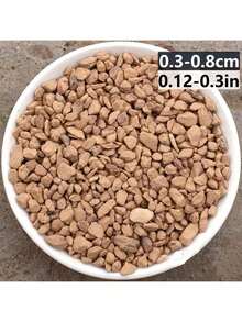 白色鹅卵石装饰填充物，适用于多肉植物盆栽、仙人掌盆栽、玻璃容器植物箱、鱼缸、迷你花园、室内外装饰。 - 小石子 - 查看 36