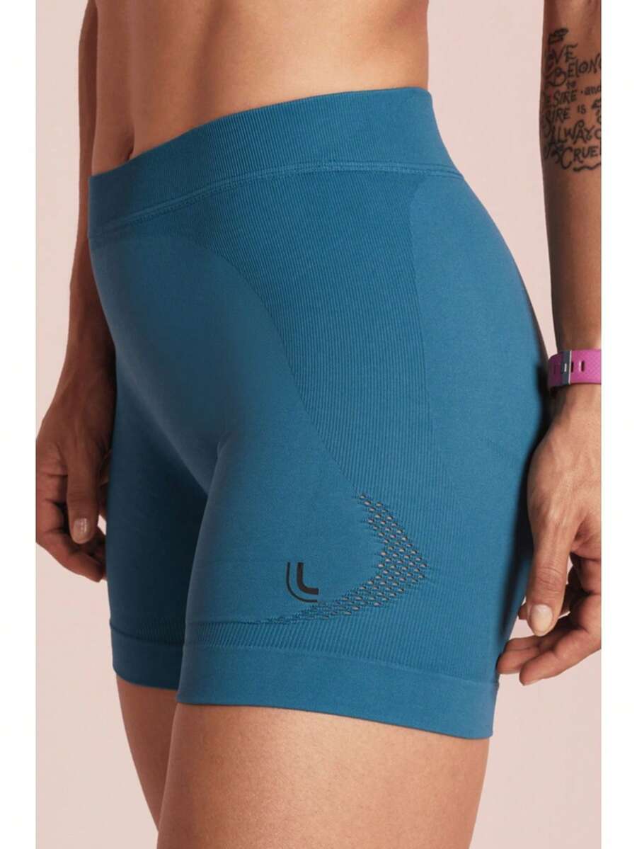 Short Lupo Original Bermuda Legging Fitness Feminino Attack Sport Corrida Academia Ciclismo Vôlei Treino Ginástica Beach Tennis 71144 - Azul - Visão 1