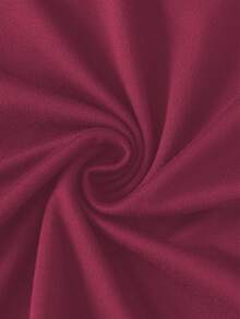 Plus Size Women's Round Neck Letter & Bow Print Casual Versatile Daily Short Sleeve T-Shirt Summer - Burgundy - View 8