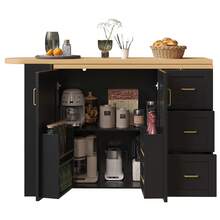 Bar Tables - Black + MDF+Metal - View 11