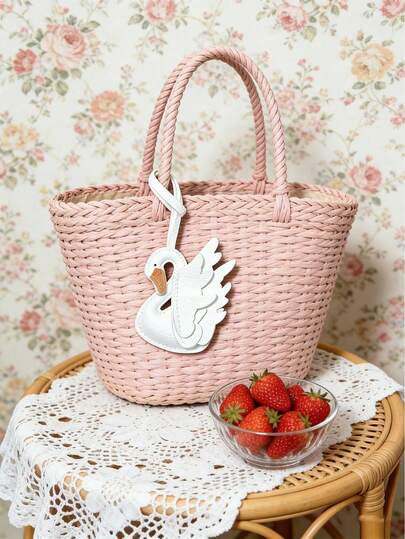 优雅黑白天鹅钥匙扣，时尚动物情侣车钥匙圈，耐用钥匙扣，天鹅包包配饰，女士优雅包包配饰，家居挂饰，可作挂饰、钥匙扣或装饰配件，男女皆宜，日常携带或特殊场合皆可佩戴，可作为生日礼物、斋月礼物、婚礼纪念品、伴娘回礼、返校礼物、复活节礼物、母亲节礼物。