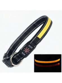 Rechargeable Waterproof LED Glowing Dog Collar - Night Walking Safety Luminous Pet Accessory - Best USB Charging Glow Collar - Multicolor - View 30