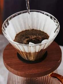 120pcs/80pcs/40pcs Coffee Filter Papers - Cone-Shaped Paper Filters, V-Shaped Pour Over Coffee Filters, Natural Paper Material, Easy To Use, Upgraded Design, Multiple Sizes Available, Suitable For Filter Cups, Essential For Back To School Season - Multicolor - View 11