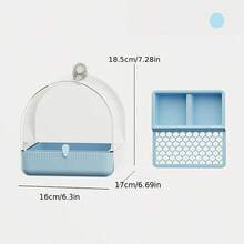 1pc Large Parrot Bathing Bowl, External Anti-Spill Bowl, Suitable For Cockatiel, Cockatoo, Macaw - Bath - View 10