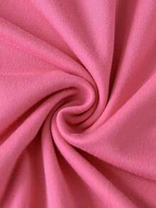 夏季女士休闲圆领短袖T恤，返校季 - 玫紅色 - 查看 5