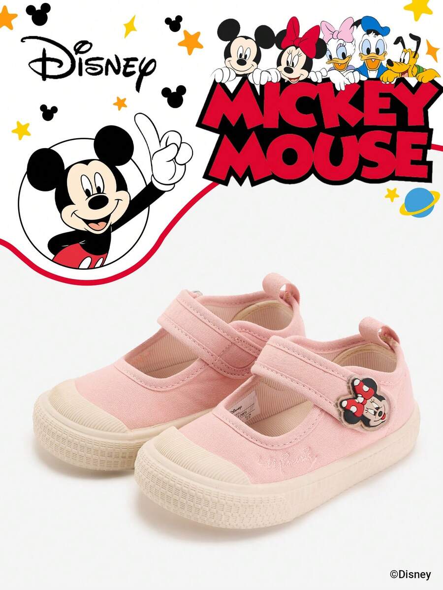 Disney 1 Pair Kids' Sneakers, Suitable For Daily Wear, Festivals, Sports, Outdoor Activities, Comfortable, Non-Slip, Durable, Breathable (Boys' Sneakers, Boys' Skate Shoes, Kids' Sports Shoes, Girls' Sneakers, Girls' Skate Shoes) - Pink - View 1