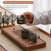 2/4/6/12pcs 100ml Smoked Black Glass Small Water Cups, High-Quality Mini Coffee Cups, Portable Office Tea Cups, Home Breakfast Milk Cups, Transparent Glass Cups, Heat-Resistant Lead-Free Water Cups, Afternoon Tea Espresso Cups, Guest Tea Cups, Elegant Desktop Small Cups - Black - View 5