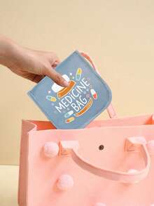 卡通药丸图案便携式药袋，多色旅行药盒，轻巧便携，可轻松放入包袋/手提包中，用途广泛，可用作药袋、药盒和旅行药袋，方便携带维生素、补充剂和小药丸，适合旅行者、忙碌的上班族、学生、家庭使用，是日常出行、旅行、办公和户外活动的理想之选。 - 彩色 - 查看 6