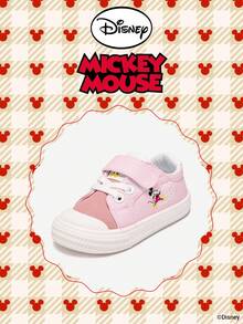 1 đôi giày thể thao trẻ em hợp tác cùng Disney Mickey Mouse, thích hợp cho mặc hàng ngày, lễ hội, thể thao, hoạt động ngoài trời, thoải mái, chống trơn trượt, bền, thoáng khí (Giày thể thao bé trai, giày trượt ván bé trai, giày thể thao trẻ em, giày thể thao bé gái, giày trượt ván bé gái) - Hồng - Xem 2