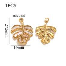 1pc 304 Stainless Steel 18K Gold-Plated Manta Ray, Turtle, Starfish Ocean Element Pendant DIY Charm Jewelry Necklace Bracelet Making Accessories - Hanging Ornament - View 9