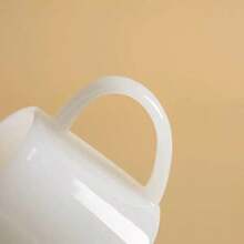 1 Set Luxury High-End Icy Jade White Ceramic Coffee Set, Couple Cups With Saucers, Minimalist Homewares, Gift Box, Suitable For Tea, Milk Tea - Multicolor - View 3