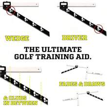 Stance Caddy Golf Stance And Alignment Training Aid – Setup Left & Right Handed - Proper Ball Position & Foot Placement Golf Aids/Tool – Pro Perfect Wedge To Driver – Portable Alignment Stick Mat - 1__ - Xem 6
