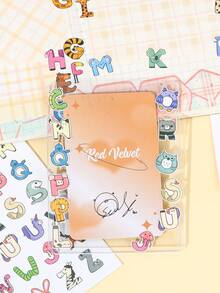 A-Z 全套创意动物字母贴纸，早教工具和DIY手工材料，文具贴纸，学习用品 - 動物字母 - 查看 3