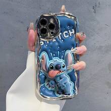 This Brand-New Disney Lilo & Stitch Phone Case Features A Cute And Playful Expression, A Simple And Stylish Appearance, And A Smooth Feel.Made Of Cute And Eye-Catching TPU Material With A 2D Wave Texture, It Includes Camera Protection, Cute Phone Case,Iphone17 Pro Max Case,Polka Dot,Travel Must Haves.Making It An Ideal Choice For Girls. Compatible With IPhone17/16/15/14/13/...12 Mini Pro Max Pro Plus XRXS. It's The Perfect Gift For Friends And Family. Stylish Phone Case, Fun Expression Design, Lightweight And Durable. Cute Phone Case,Iphone17 Pro Max Case,Polka Dot,Travel Must Haves. - Silver - View 3