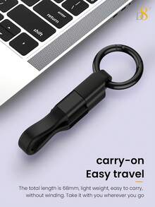 可爱钥匙扣式D8 USB-C钥匙扣数据线，10厘米短款USB-A转USB-C数据线，3A快充，480Mbps数据同步线，便携式迷你充电器，适用于移动电源，小巧精致的钥匙扣数据线，时尚百搭，适合日常使用和旅行，兼容 17/16/16 Pro/16 Pro Max/15/15 Pro/14/13/12/11/XS/XR/X/8，三星手机适用，妇女节礼物 - 彩色 - 查看 12