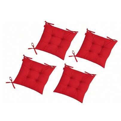 4 Packungen Pofidik Stuhlsitzkissen, 40*40 cm - Extra weich & bequem aus der Türkei