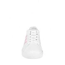 Adidas Grand Court Women's Tennis Shoes, Sporty, Casual, Urban, Comfortable, Faux Leather GY2326 - Platinum Pink Detail - 白色和銀粉色 - 查看 3