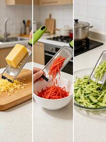 1 Pc High-Quality Stainless Steel Shredder, , Resistant To Rust And Easy To Clean, Suitable For Cheese/Vegetables/Chocolate. Made Of High-Quality Stainless Steel, The Material Is And Hygienic, Resistant To Rust And Easy To Clean. - High-quality Stainless Steel Wire Grater - View 3