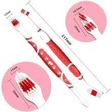 8 Pcs Dog Toothbrush Pet Toothbrush Small To Large Dogs,Cats With Soft Bristles Non Slip Dual Head Dog Toothbrush - / - View 6