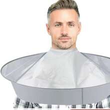 1pc Barber Bib Non-Stick Hair Clipping Cape Bib, Home Barber Apron Overalls Razor Hair Bib - Multicolor - View 7