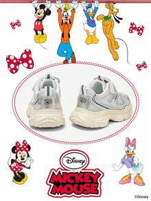 Disney 1 Pair Kids' Sneakers, Suitable For Daily Wear, Festivals, Sports, Outdoor Activities, Comfortable, Non-Slip, Durable, Breathable (Boys' Sneakers, Boys' Skate Shoes, Kids' Sports Shoes, Girls' Sneakers, Girls' Skate Shoes) - Beige - View 3