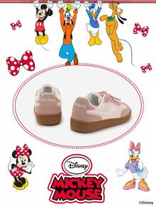 Disney 1 Pair Kids' Sneakers, Suitable For Daily Wear, Festivals, Sports, Outdoor Activities, Comfortable, Non-Slip, Durable, Breathable (Boys' Sneakers, Boys' Skate Shoes, Kids' Sports Shoes, Girls' Sneakers, Girls' Skate Shoes) - Watermelon Pink - View 3