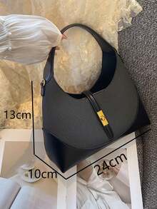 1pc Colorblock Dumpling Bag, Women's Handle Shoulder Crossbody Bag, Fashion Commuter Bag, Suitable For Daily, Dating And Shopping - Grey - View 8