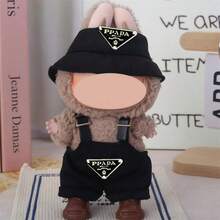 1 Piece Suitable For Labubu Doll Clothes, Bucket Hat, Denim Overall Set (1st/2nd Generation) Pendant Clothes Fairy Dress (Clothes Only) - Multicolor - View 8