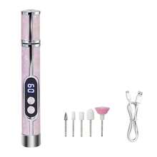 Rechargeable Electric Nail Grinder, Nail Drill Kit, Multi-Function Nail Polisher, USB Rechargeable - Thick Nail Grinding Nail Sanding Machine, 180mAh Lithium Battery Long Lasting, Professional Multi-Speed Electric Nail File, Nail Polishing Care Shaping Tool, Manicure Professional Grinding Tool, Nail Lamp & Grinder 2-In-1, Great Gift For Women, High Quality And Affordable - Nhiều màu - Xem 10