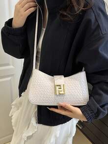 Luxury-Style Single Shoulder Handbag With A Sleek Design - 2026 New Model - Luxury Women's Modern Style Bag - White - View 7