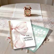 DANPERJI Bride Preparation Must: New Year's Wedding Planning Manual + Bride Schedule Book + Elegant Notebook, Love Witness Is Not Absent - 5.5*8.3in - View 6