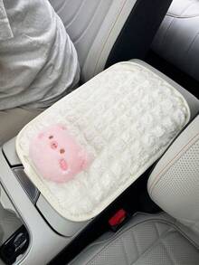1 pieza Almohadilla para reposabrazos de caja de consola central de coche con diseño de cabeza de animal adorable, cojín antideslizante para reposabrazos de consola central de coche - cojín de la caja del reposabrazos - Ver 9
