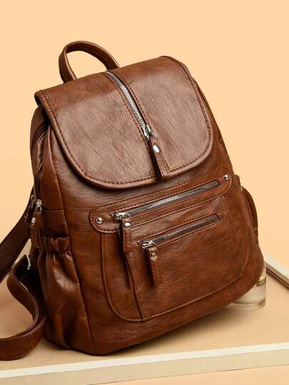 2026 New Fashion Retro Women's Backpack Luxury Brand Female Designer Shoulder Bag Girl Large Capacity Bookpack