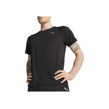 Puma Run Velocity Solid Fashion Versatile Soft Skin-Friendly Short Sleeve T-Shirt Black Tops Men - Multicolor - View 3