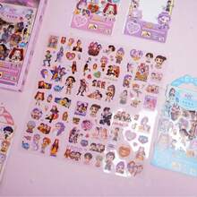 K-POP（Witch Hunt Group）高品质透明防水卡通贴纸，适用于剪贴簿、DIY 和 K-POP 收藏 - 彩色 - 查看 2