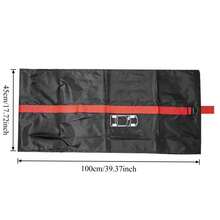 4pcs Red/Black Taffeta Car Tire Covers, All-Weather Dust-Proof & Easy To Clean, Adjustable With Woven Handle Fits Multiple Vehicle Models - A - View 5