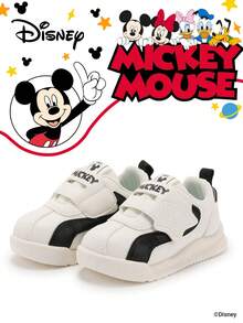 Disney 1 双儿童运动鞋，适合日常穿着、节日、运动、户外活动，舒适、防滑、耐用、透气（男童运动鞋、男童滑板鞋、儿童运动鞋、女童运动鞋、女童滑板鞋） - 黑色 - 查看 1