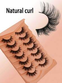 7 pares de pestañas de ojo de gato, pestañas naturales, pestañas postizas completas, pestañas rusas, gruesas y esponjosas, pestañas dramáticas, aptas para principiantes, chica desaliñada 3 en 1, adecuadas para uso diario, fiesta, viaje, primavera, verano, otoño, invierno - Pestañas Ojos de Gato - Ver 3