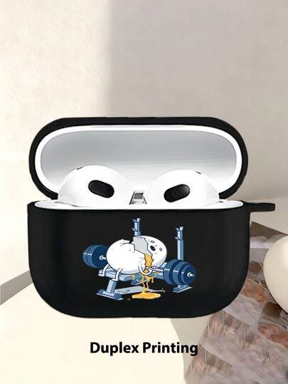 Divertida funda de fitness en forma de huevo, con acabado mate, compatible con 3/4/Pro/Pro2/Pro3, un regalo de cumpleaños para novio/novia/amigo. Discreta y sutil, diseño creativo con temática de fitness humorística estadounidense