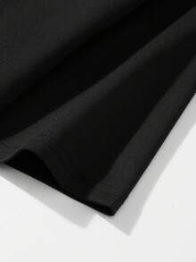 180GSM Pure Cotton Printed T‑Shirt With I'm Not Needy, I'm Wanty Funny Graphic Novelty Quote Theme, Knitted Craft, Breathable, Soft, Durable, Easy To Clean, Stain Resistant, Comfortable Sassy Casual Wear - 黑色 - 查看 7