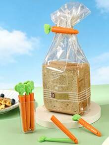12pcs/Set Reusable Plastic Food Bag Clips In 3 Sizes - Moisture-Proof & Dust-Proof Kitchen Storage Accessories, Keeps Food Fresh - Sets - View 2
