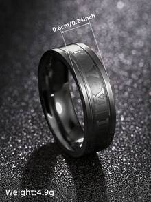 1 Buah Cincin Cantik untuk Wanita, Hadiah Hari Valentine, Perhiasan Pesta Ulang Tahun Pernikahan - Hitam - View 4