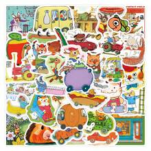 60pcs Stickers Vinyl Comic Stickers For Water Bottles, Diaries, Laptops, Luggage, Bumpers, Cell Phones, Scrapbooks, Scooters, Helmets, Car Cartoon Stickers And Decals, Stickers Can Add A Lot Of Fun To Your Life - Multicolor - View 2