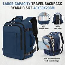 40x25x20厘米，符合登机行李尺寸规定的手提包/短途旅行背包，可装14英寸笔记本电脑，轻便通勤背包，时尚电脑包，短款商务旅行包，纯色，旅行/拉杆/飞机适用背包，笔记本电脑背包，男女皆宜的礼物 - 彩色 - 查看 10