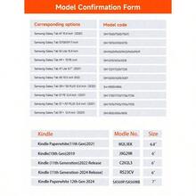 1 Pc Sakura Bookstore Tablet Case & Kindle E-Book Case Compatible With  10th Generation,  10.2/Mini6/Mini7/9.7 Inches, Compatible With Samsung Galaxy Tab A9 Plus, Kindle (11th Generation-2024 Release)(6 Inch), Kindle Paperwhite 12th Gen 2024, Great Holiday Gift, Stylish And Simple Pattern. - Nhiều màu - Xem 11