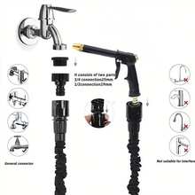 Long Pole Watering Nozzle, Household Watering And Floor Cleaning Tools, High-Pressure Car Washing Tools, Telescopic Water Pipe Joint Set - A - View 4